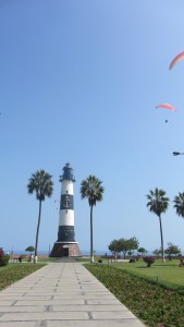 O farol e o visual dos parapentes